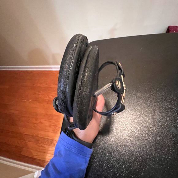 Tory Burch size 7.5 black Metal Miller soft sandal - Picture 6 of 11